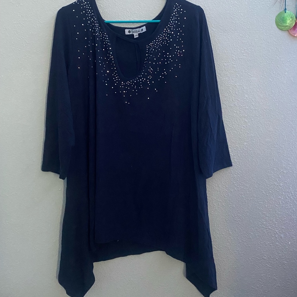 Dark blue shirt